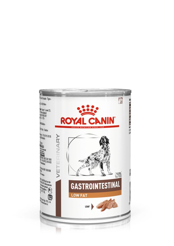 RC VHN Dog Gastrointestinal Low Fat Blautfóður