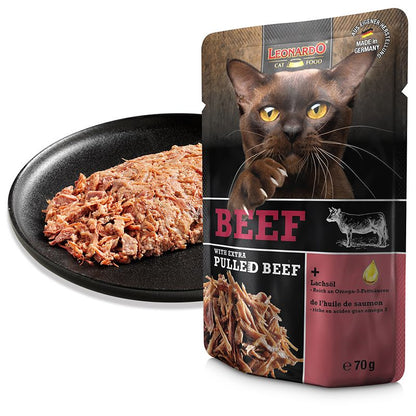 Leonardo Extra Pulled Beef Blautfóður 70g
