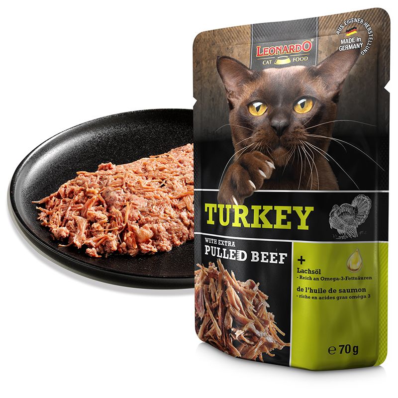 Leonardo Extra Pulled Beef Blautfóður 70g